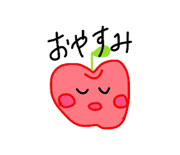 Fresh apples sticker #4948812