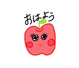 Fresh apples sticker #4948813