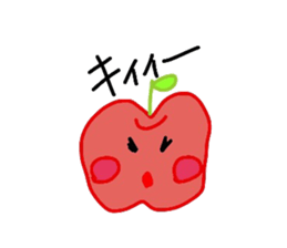 Fresh apples sticker #4948815