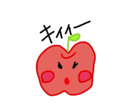 Fresh apples sticker #4948815