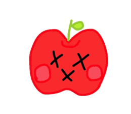 Fresh apples sticker #4948816