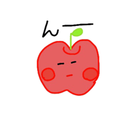Fresh apples sticker #4948821