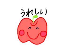 Fresh apples sticker #4948823