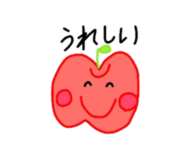 Fresh apples sticker #4948823