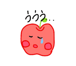 Fresh apples sticker #4948828