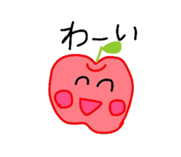 Fresh apples sticker #4948840