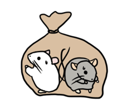 mice koma,ema sticker #4949172