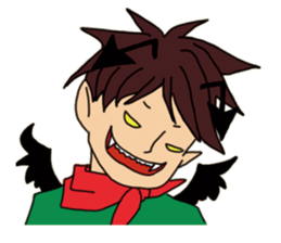 Shake you of red scarf.With your Hrart sticker #4949462