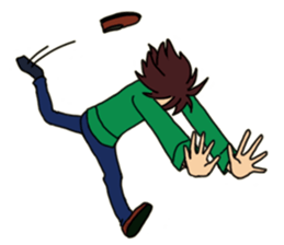 Shake you of red scarf.With your Hrart sticker #4949464