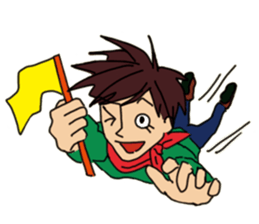 Shake you of red scarf.With your Hrart sticker #4949466