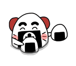 Cute rice ball dog sticker #4949801