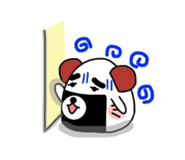Cute rice ball dog sticker #4949804