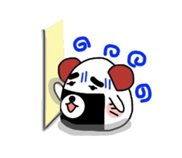 Cute rice ball dog sticker #4949804