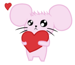 Pink hamster sticker #4950091