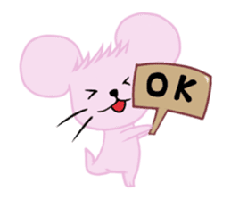 Pink hamster sticker #4950092