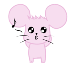 Pink hamster sticker #4950093