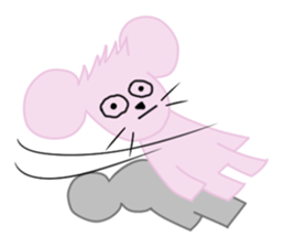 Pink hamster sticker #4950111