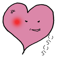 Tooth heart sticker #4950384