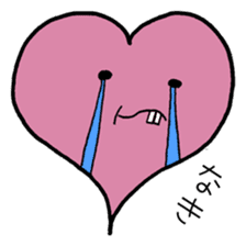 Tooth heart sticker #4950386