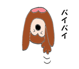 Nose big rabbit and Friends3 sticker #4950649