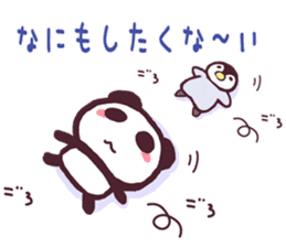 Panda and Penguin sticker #4950767