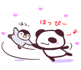 Panda and Penguin sticker #4950771