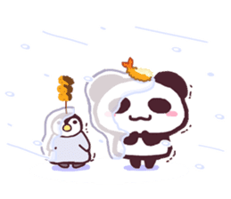 Panda and Penguin sticker #4950775