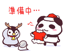 Panda and Penguin sticker #4950777