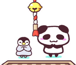 Panda and Penguin sticker #4950780