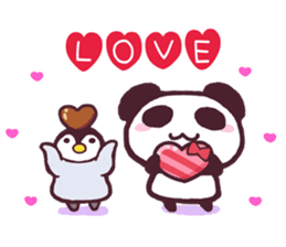Panda and Penguin sticker #4950784