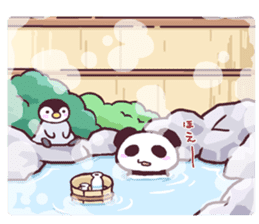 Panda and Penguin sticker #4950790