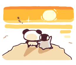 Panda and Penguin sticker #4950791