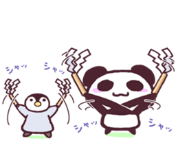 Panda and Penguin sticker #4950792
