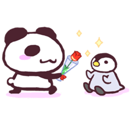 Panda and Penguin sticker #4950800