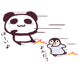 Panda and Penguin sticker #4950804