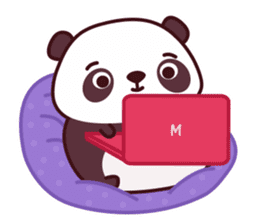 Malwynn Panda Bear Lovely Sticker Set sticker #4950857