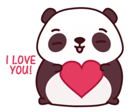 Malwynn Panda Bear Lovely Sticker Set sticker #4950877