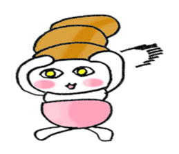 Colorful Loose Cute Bread Corone chan!! sticker #4951173