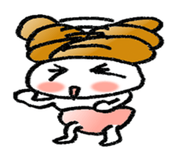 Colorful Loose Cute Bread Corone chan!! sticker #4951178