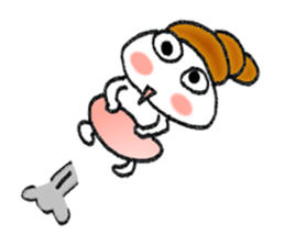 Colorful Loose Cute Bread Corone chan!! sticker #4951179