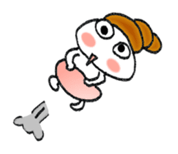 Colorful Loose Cute Bread Corone chan!! sticker #4951179