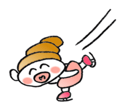 Colorful Loose Cute Bread Corone chan!! sticker #4951182