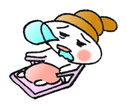 Colorful Loose Cute Bread Corone chan!! sticker #4951184