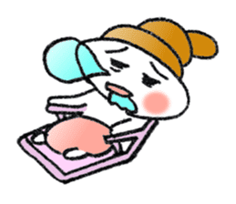 Colorful Loose Cute Bread Corone chan!! sticker #4951184