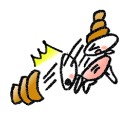 Colorful Loose Cute Bread Corone chan!! sticker #4951185