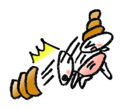 Colorful Loose Cute Bread Corone chan!! sticker #4951185