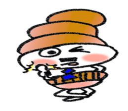 Colorful Loose Cute Bread Corone chan!! sticker #4951186