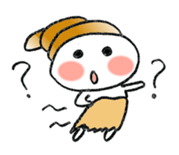 Colorful Loose Cute Bread Corone chan!! sticker #4951189