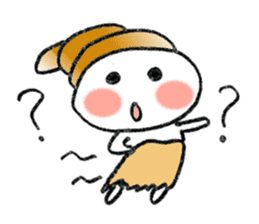 Colorful Loose Cute Bread Corone chan!! sticker #4951189