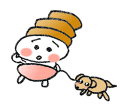 Colorful Loose Cute Bread Corone chan!! sticker #4951195